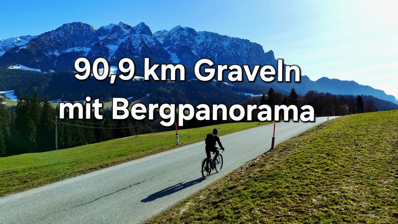 Gravel-Tour mit Bergpanorama 