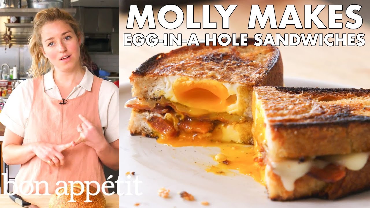Molly Makes Egg-in-a-Hole Sandwich with Bacon and Cheddar | From the Test Kitchen | Bon Appétit