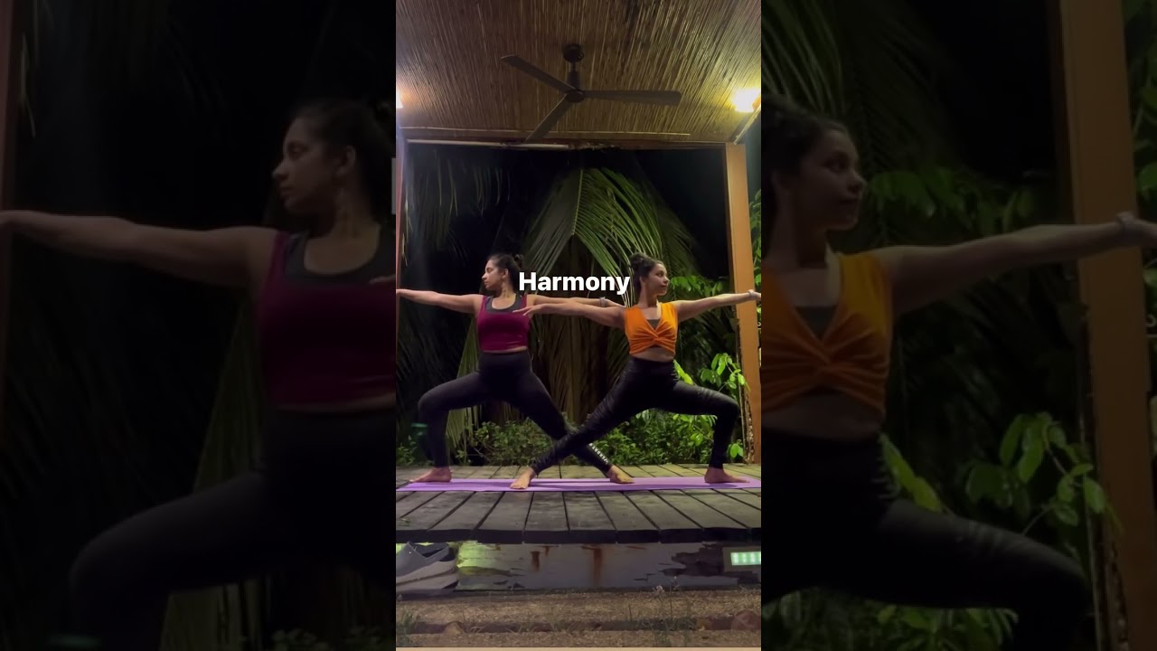 Easy partner yoga poses. #yoga #partneryoga #yogaposes
