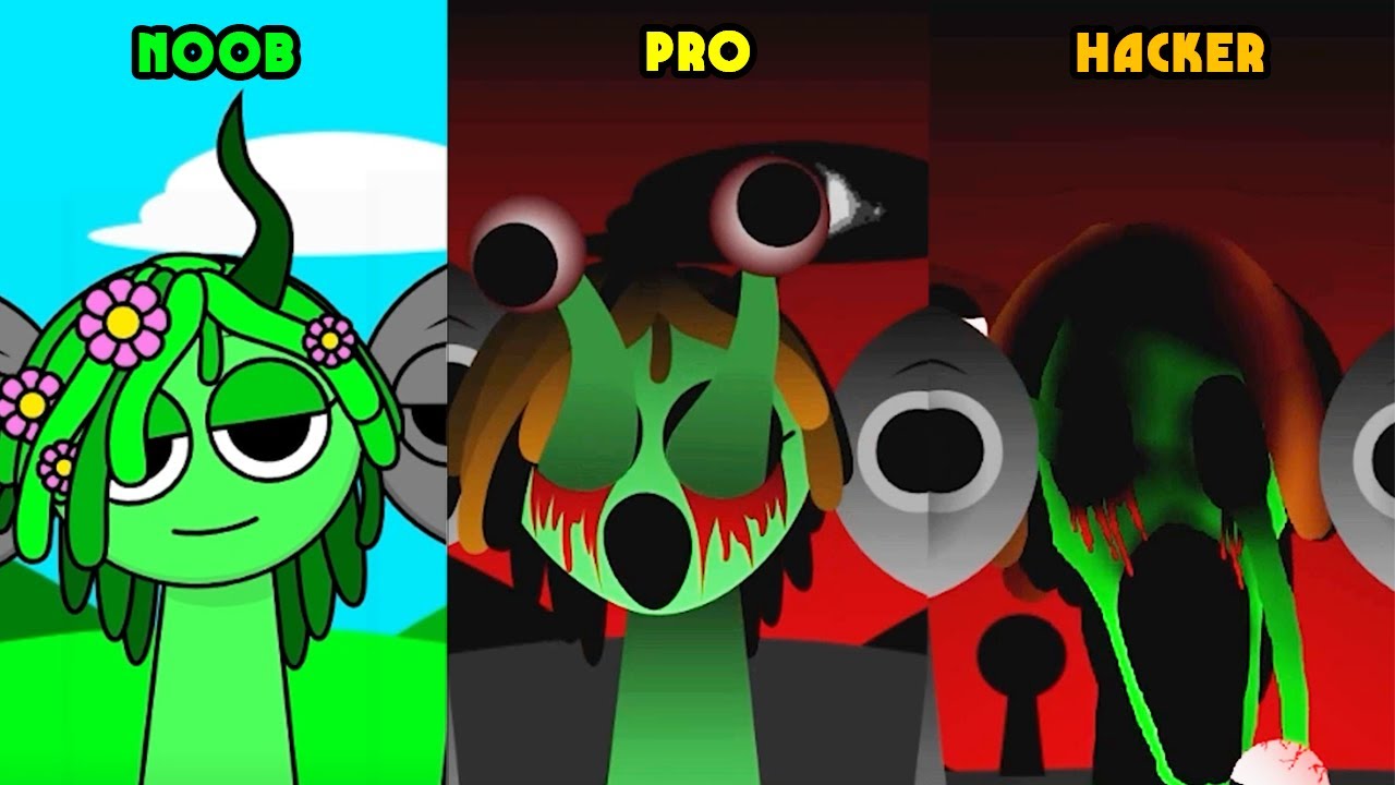 INCREDIBOX SPRUNKI - Noob, Pro & Hacker