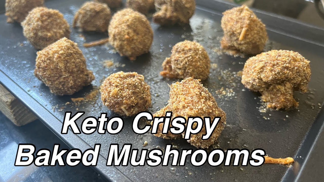 Easy Keto Crispy Baked Mushrooms - Twisted Mikes