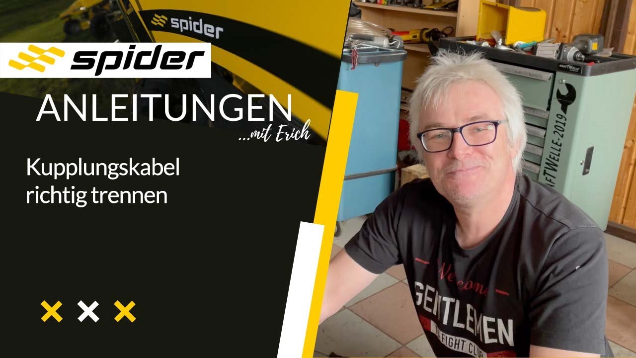 Spider M&auml;her - Anleitung: Kupplungskabel richtig trennen