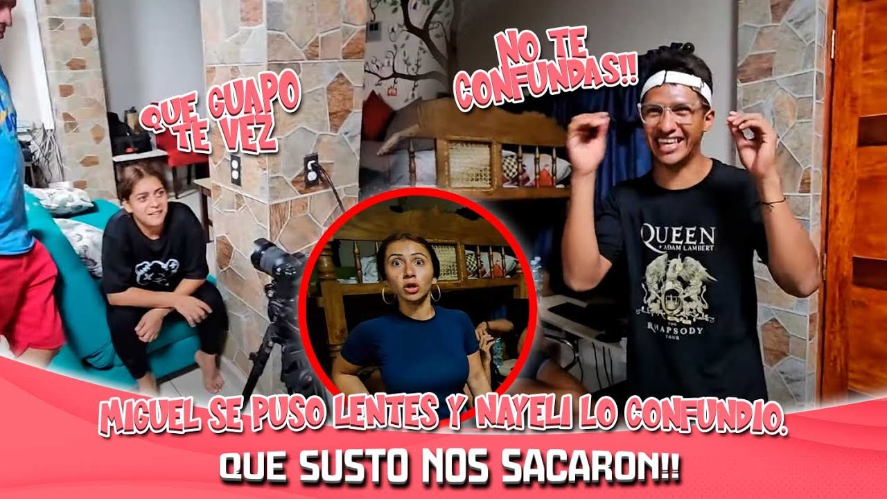 Miguel se puso lentes y Nayeli lo confundió con Henry 😂😂 Que susto nos sacaron.