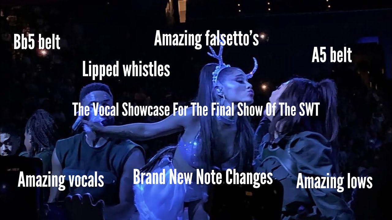 Vocal Showcase | Ariana Grande SWT Inglewood Night 3(Final Show) | Vocal Range(F3-Bb5-Bb5-G#6)