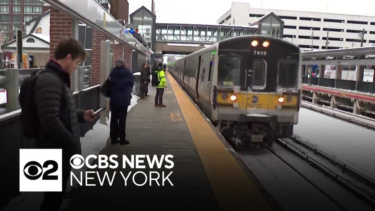 Long Island commuters are out and about, heading into work on the train