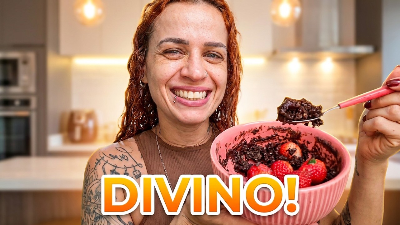 DIÁRIO DA DIETA| Bolo fit de 5 minutos sem açúcar, ovo e banana PROTEICO
