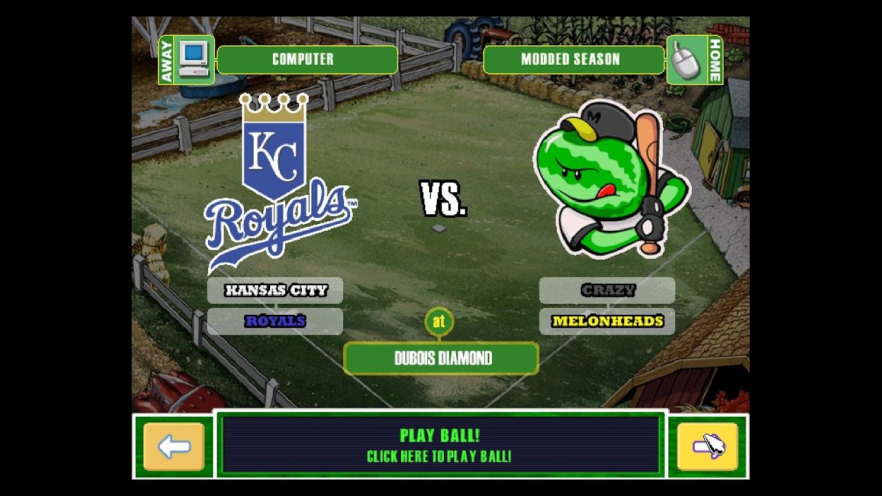 Backyard Baseball 2003 but I accidentally modded it too much - Game 3 vs Kansas City Royals