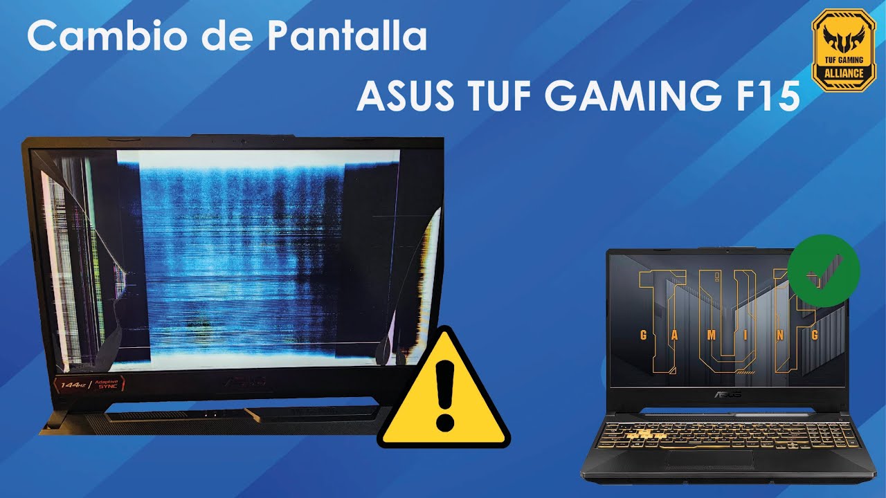 Tutorial Cambio de Pantalla (Display) -ASUS TUF GAMING F15 #fixed #reparar #repair