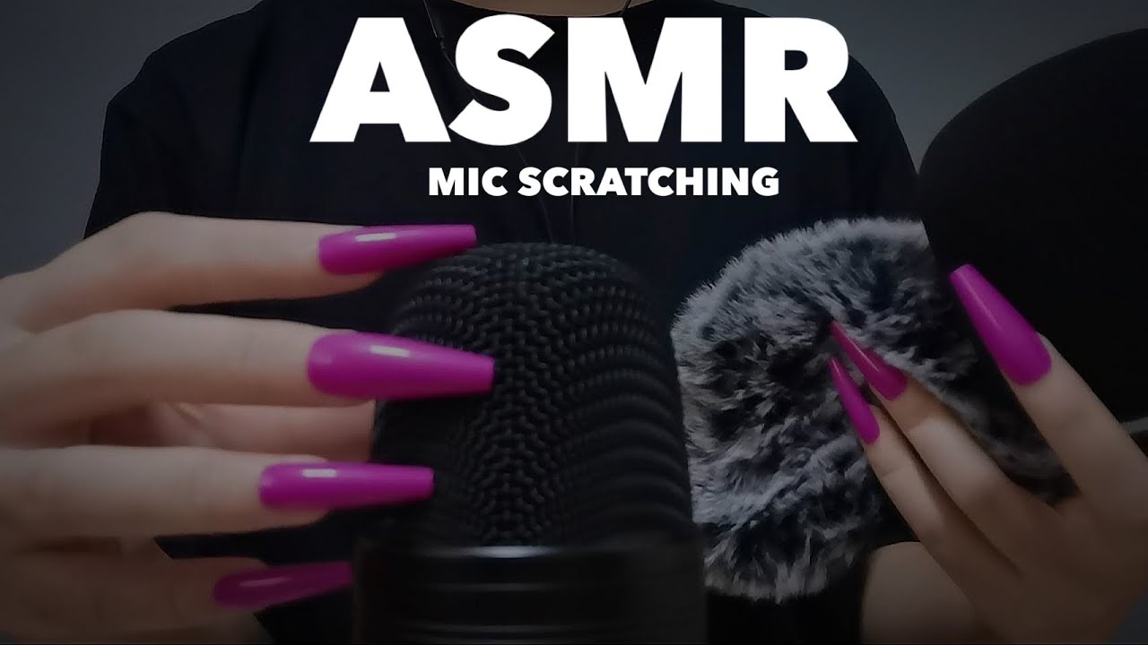 ASMR mic scratching with long nails💅🏻(no talking)| เกาไมค์รวมมิตร