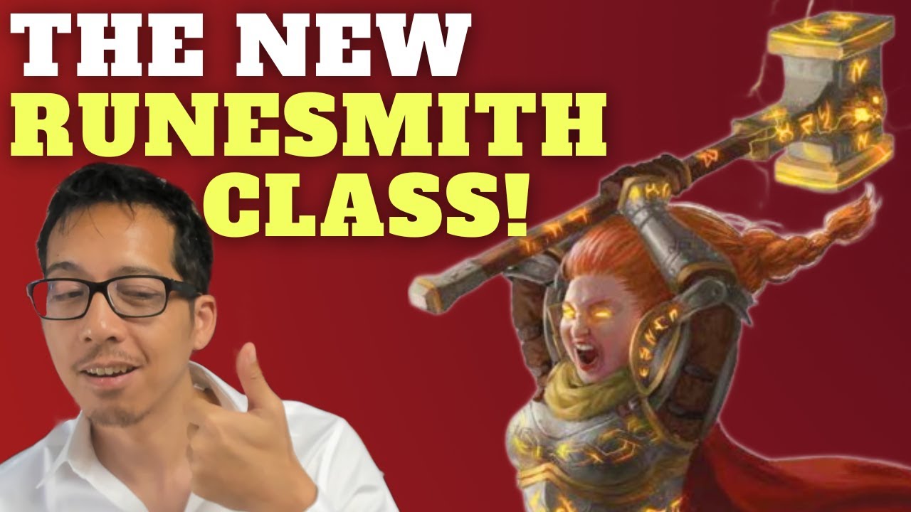Pathfinder's new RUNESMITH class is D&D's Rune Knight but better. I talk PF's new design direction!