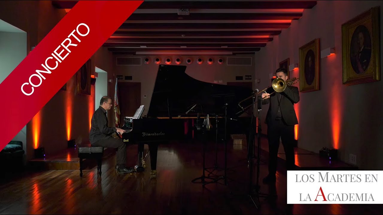 Concierto de Carlos Apellaniz al piano y Jose Vicente Faubel al trombón