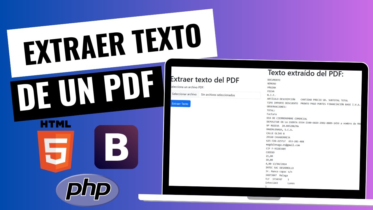 ✅Como Extraer Textos de un Archivo PDF con PHP - Guía Completa 2025