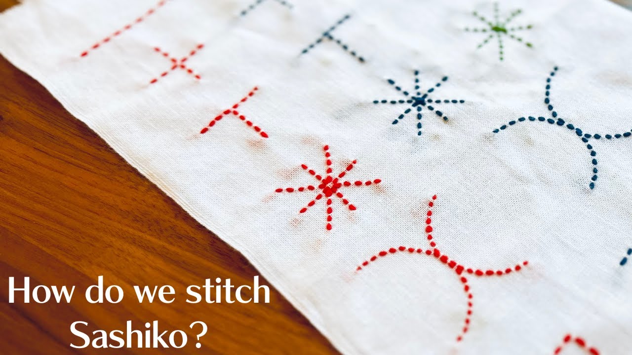 This is how I stitch Sashiko - how I handle some typical challenges in Sashiko patterns