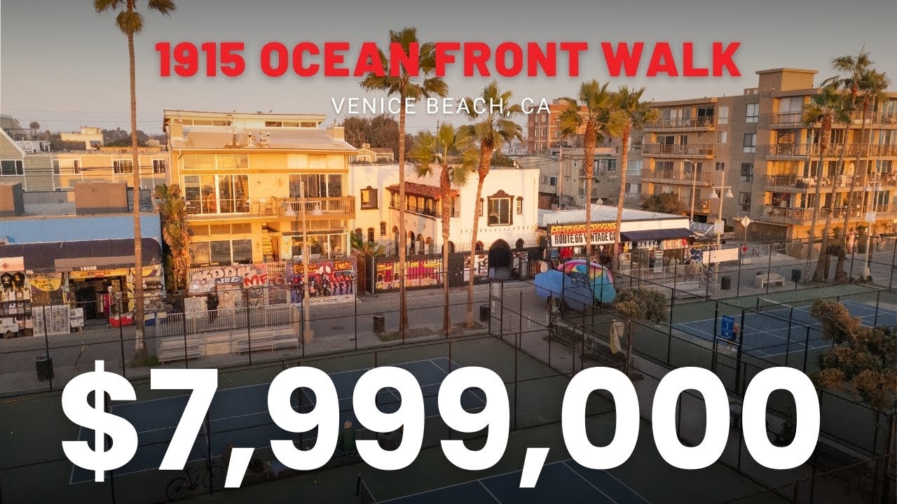 Venice Beach Oceanfront Estate | $7.9M Spanish-Style Home with Commercial Zoning