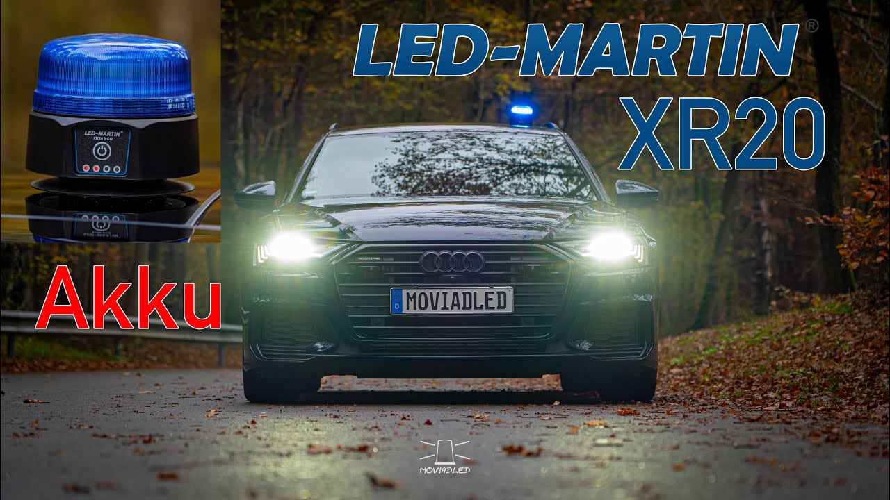 LED Martin XR20 Akku Blaulicht