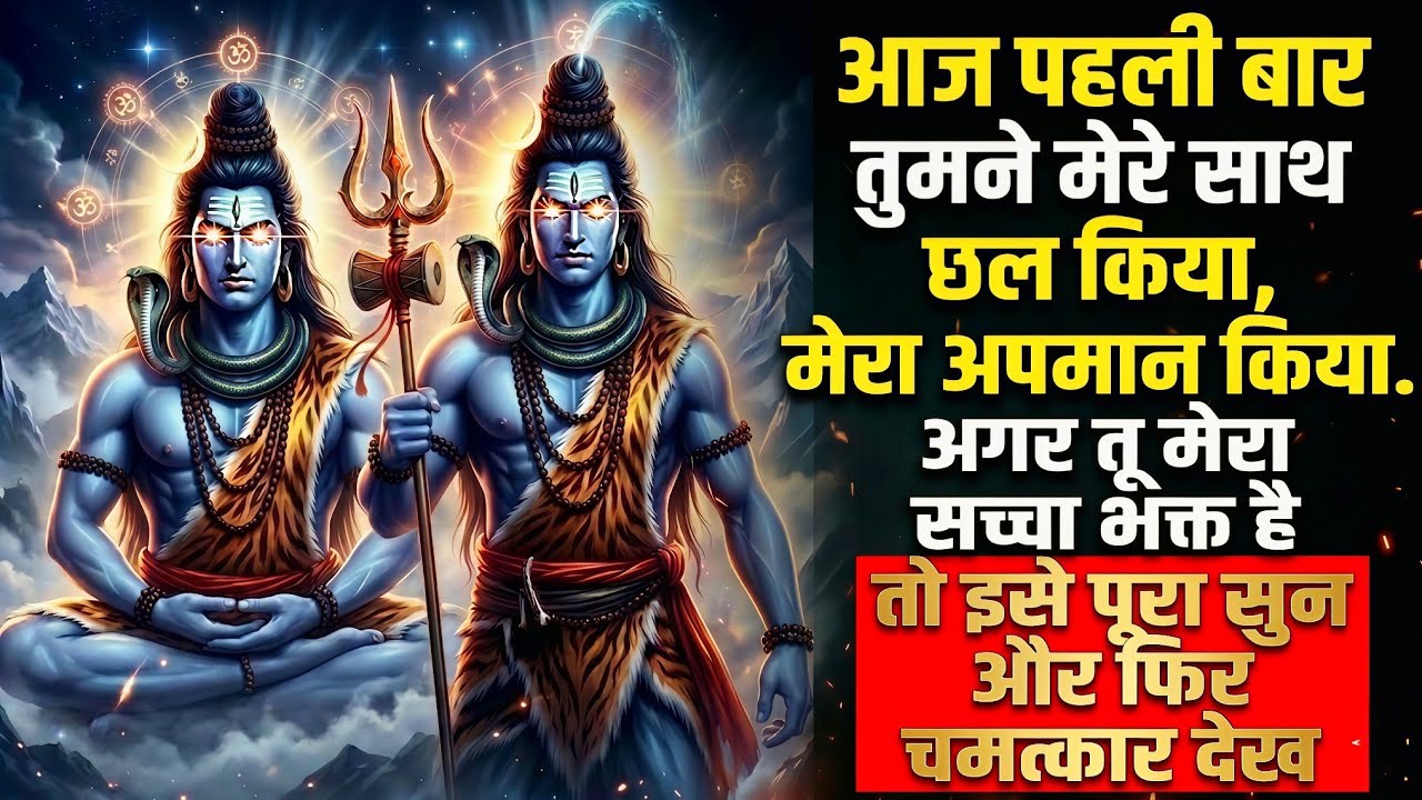 आज पहली बार तुमने मेरा अपमान किया | भगवान शिव का चेतावनी संदेश | सुनोगे तो चमत्कार होगा 😱