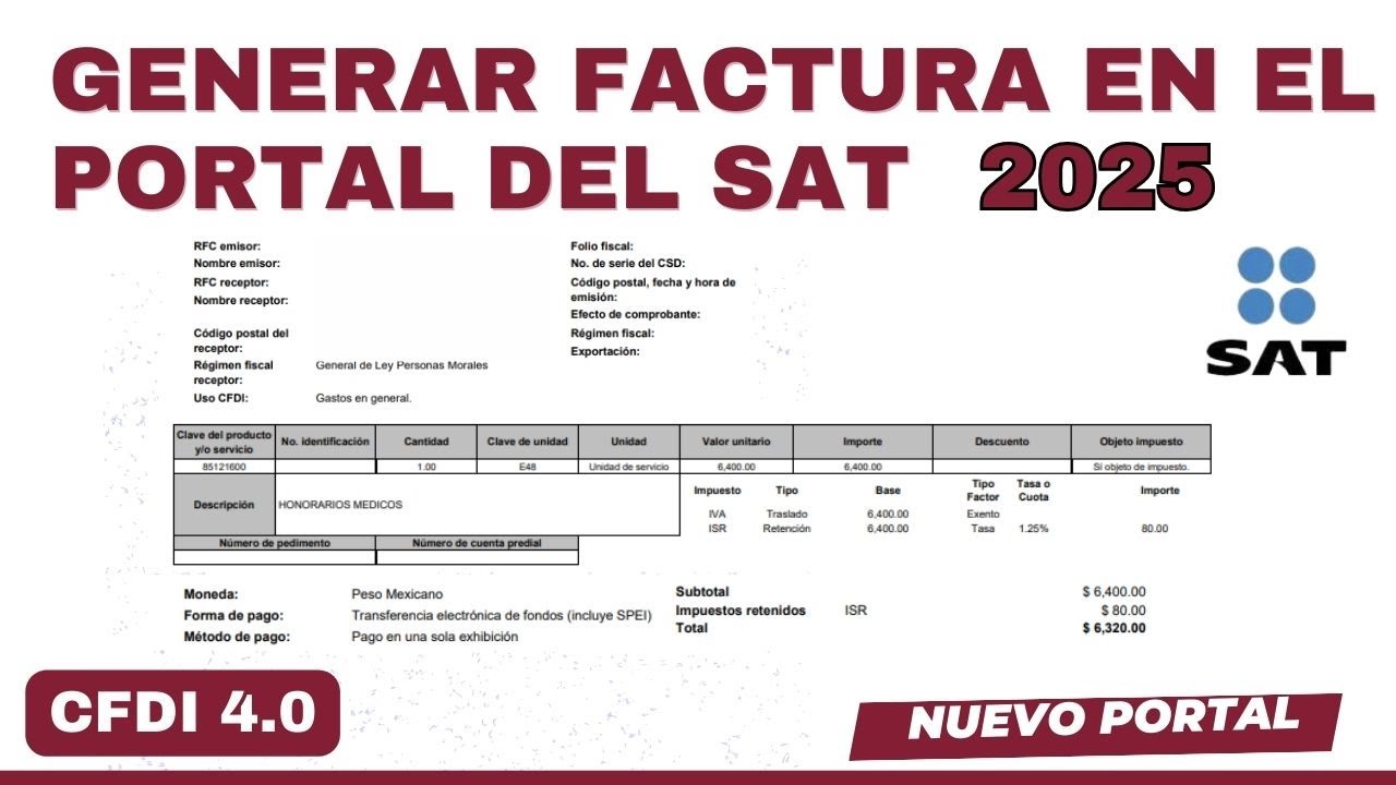 C&oacute;mo Generar una Factura Electr&oacute;nica en el SAT 2026 (Paso a Paso)