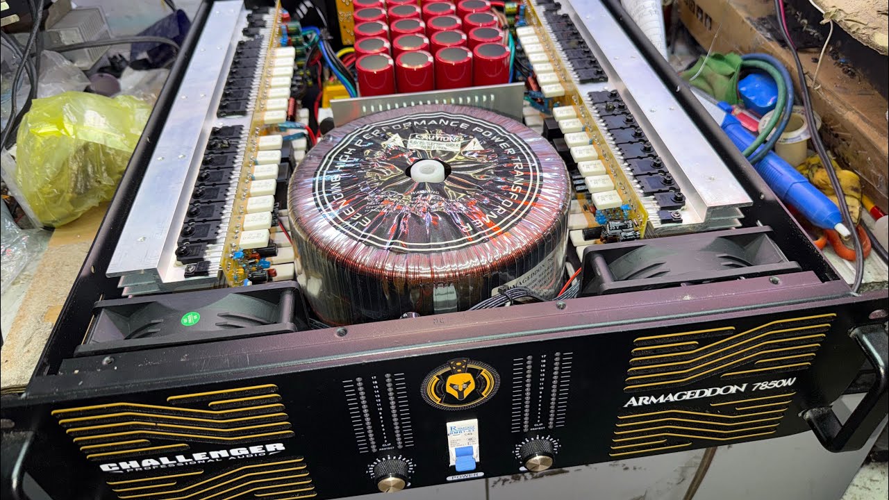 REVIEW Challenger Armageddon 7850w power amplifier grabe ang laki ng transformer