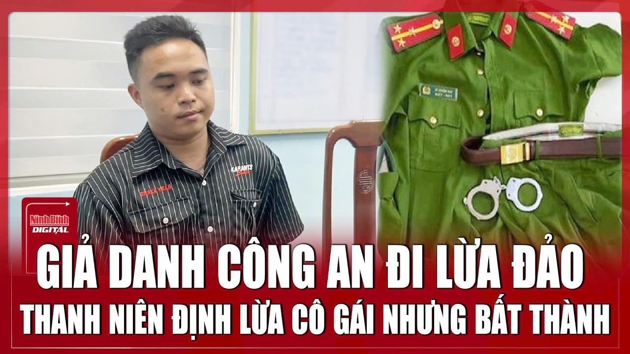 Tối 25/2: Tóm gọn thanh niên táo tợn giả danh công an rồi đi lừa đảo | Ninh Bình Digital