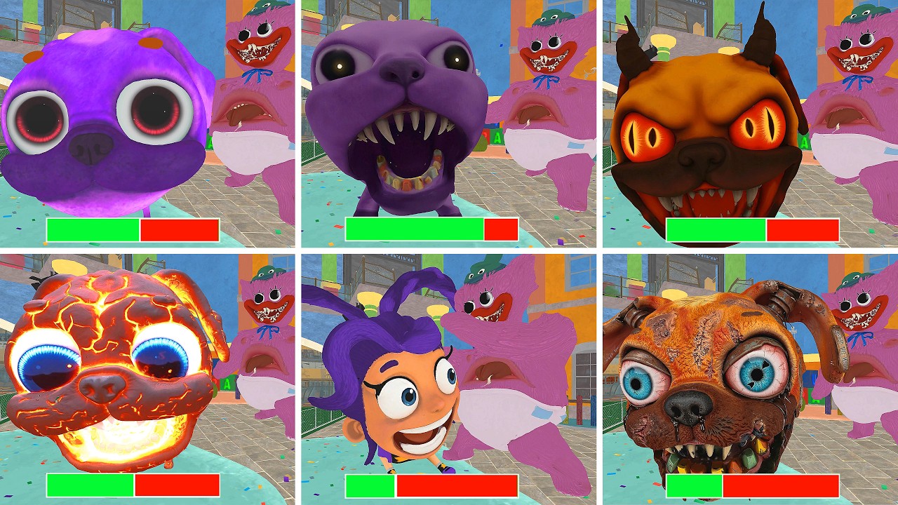Dark Pals 1-2 Floor 2 All Bosses & Jumpscares | Binky Drinky, Chompy Chase New Skin Health Bars HD