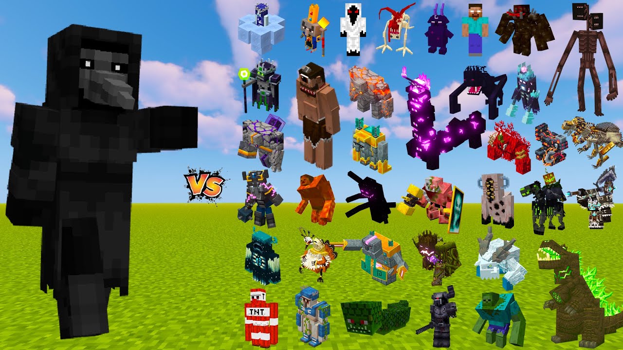 SCP-049 Doctor Vs All Minecraft Boss – Minecraft Mobs Battle 
