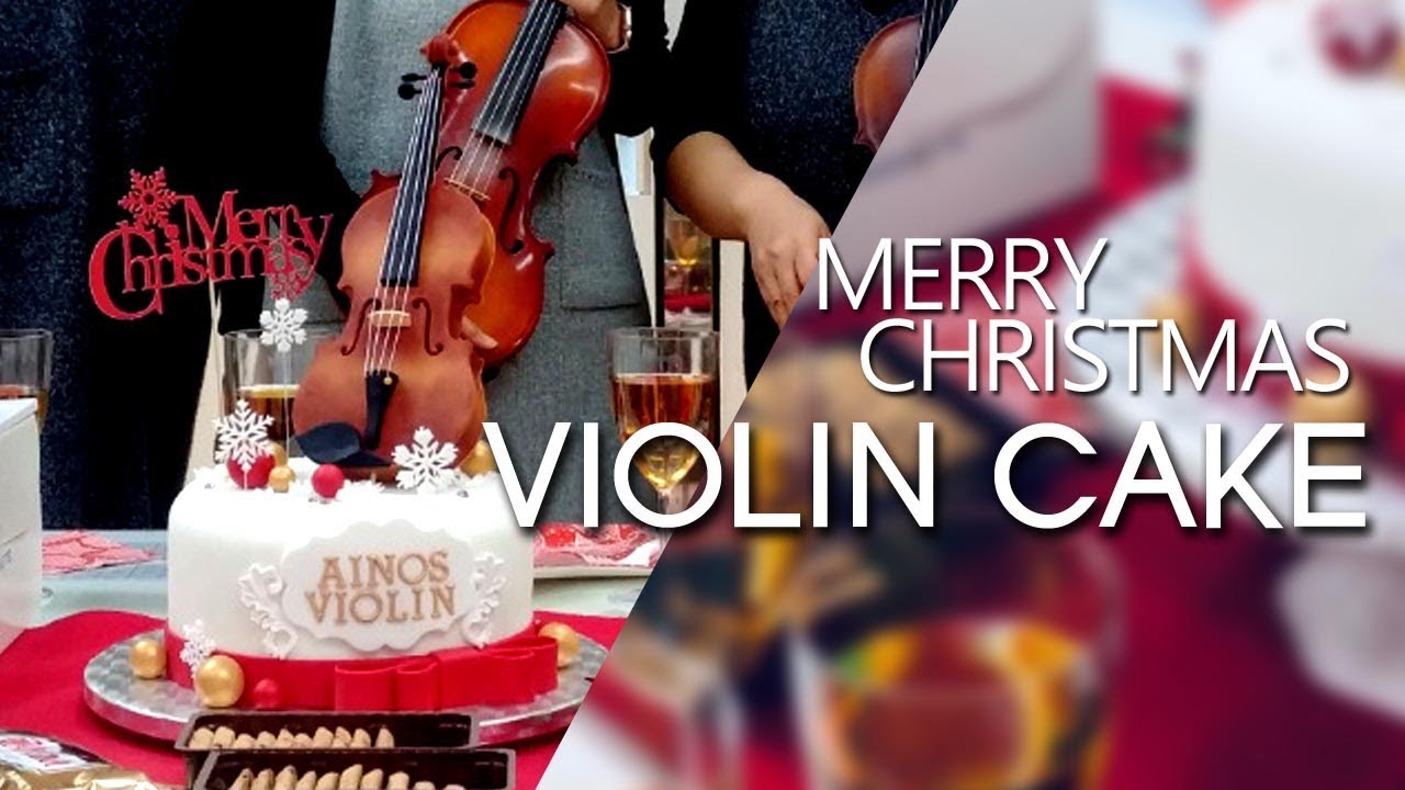 violin cake 바이올린 케이크 만들기