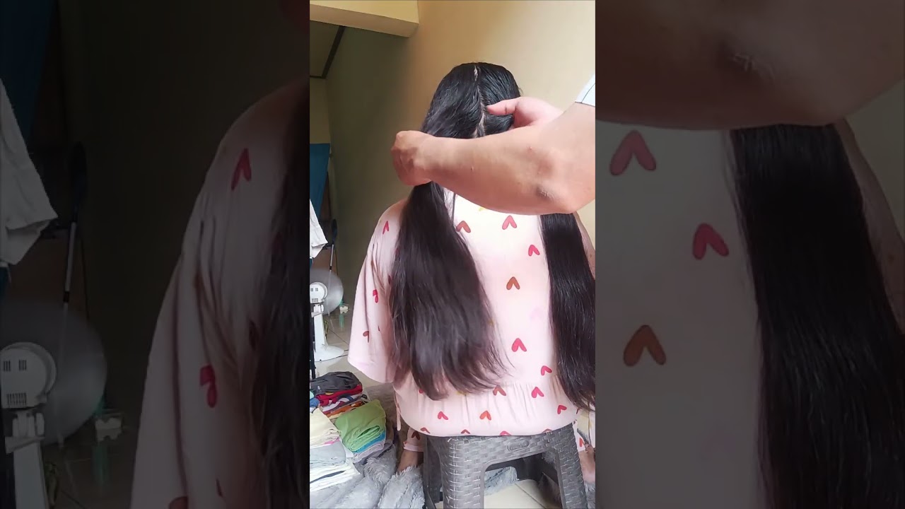 Potong rambut selesai keramas auto pendek sampai marah