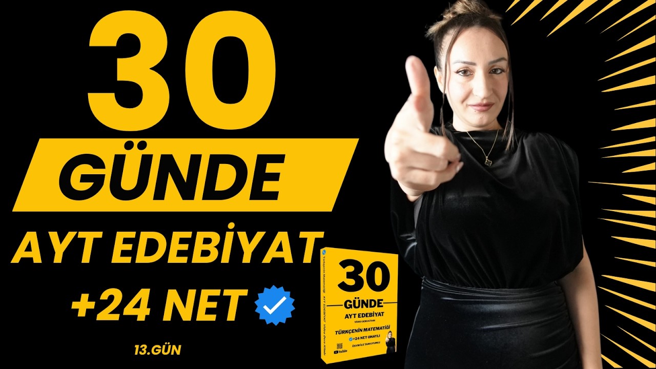 Edebi Akımlar - KODLAMALARLA 13. GÜN  30 GÜNDE AYT EDEBİYAT KAMPI – 2026
