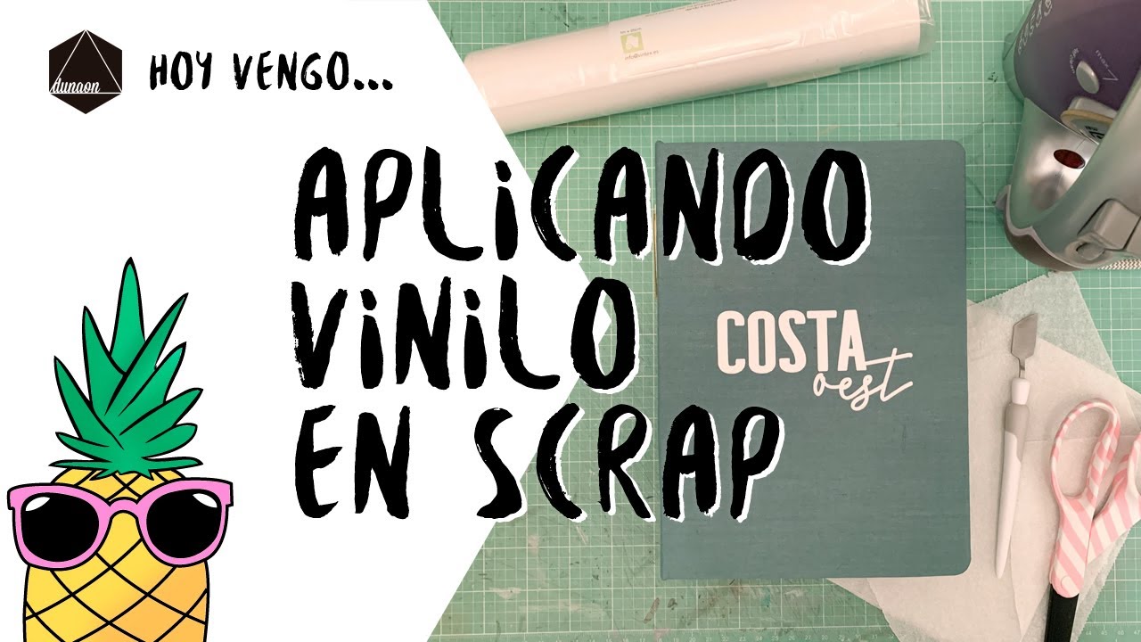 Aplicar vinilo textil en proyectos de scrap