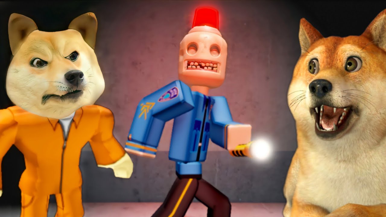 ESCAPE DO POLICIAL DOIDÃO! | Roblox | Escape Siren Cop's Prison! (SCARY OBBY)
