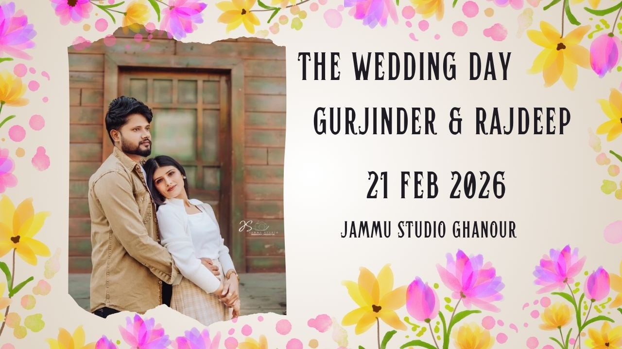 🔴THE WEDDING DAY || GURJINDER & RAJDEEP  || 4k ULTRA HD || JAMMU STUDIO GHANOUR