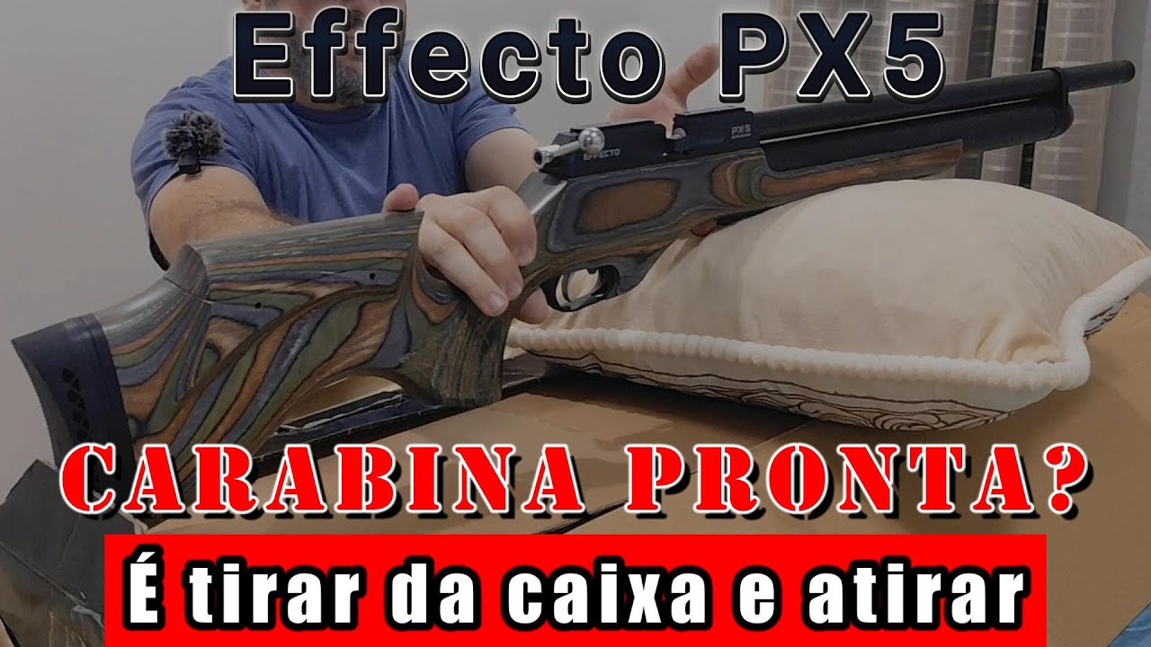 Carabina pronta existe? É só tirar da caixa e atirar? Effecto PX5 PRO