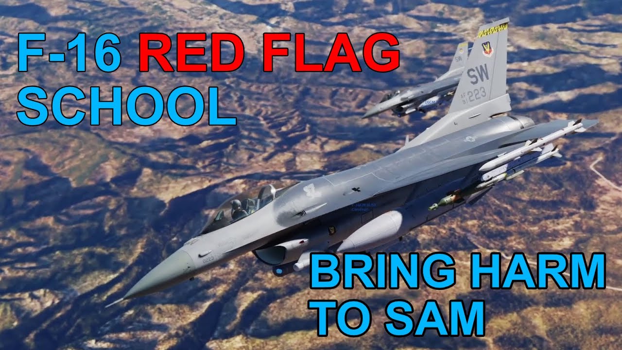 F-16C Red Flag Mission 4: Kill SAM #DCS #F16 #RedFlag #HARM