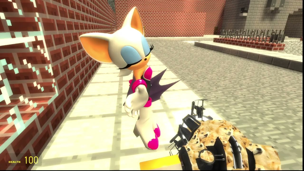 sonic and friends in minecraft city