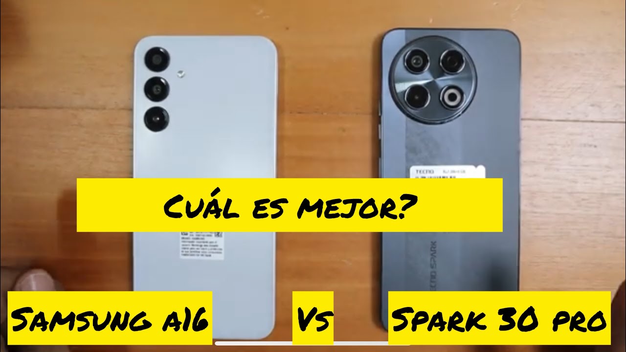 Samsung a16 VS Tecno spark 30 PRO [ CUAL COMPRAR ]