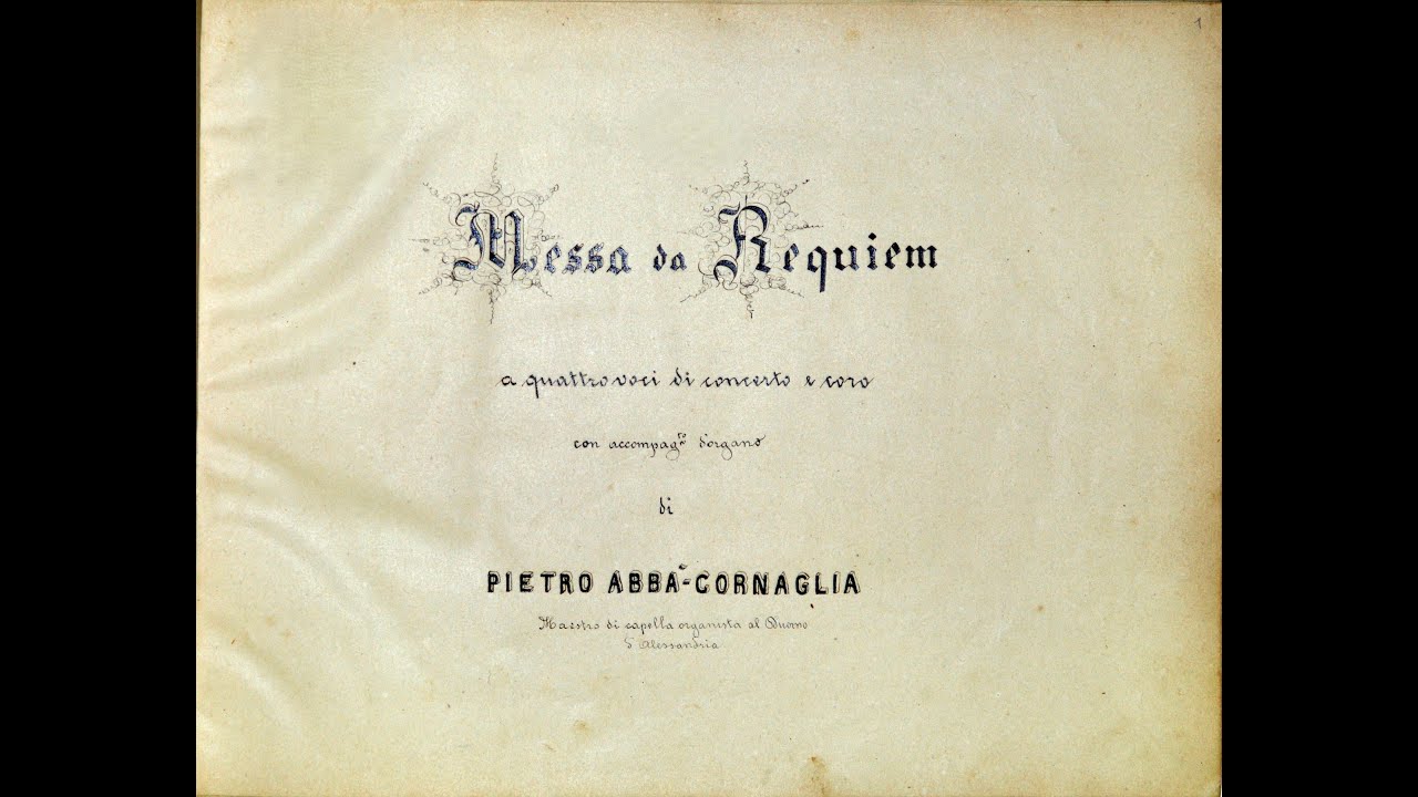Messa da Requiem di Pietro Abbà-Cornaglia pp 93-141
