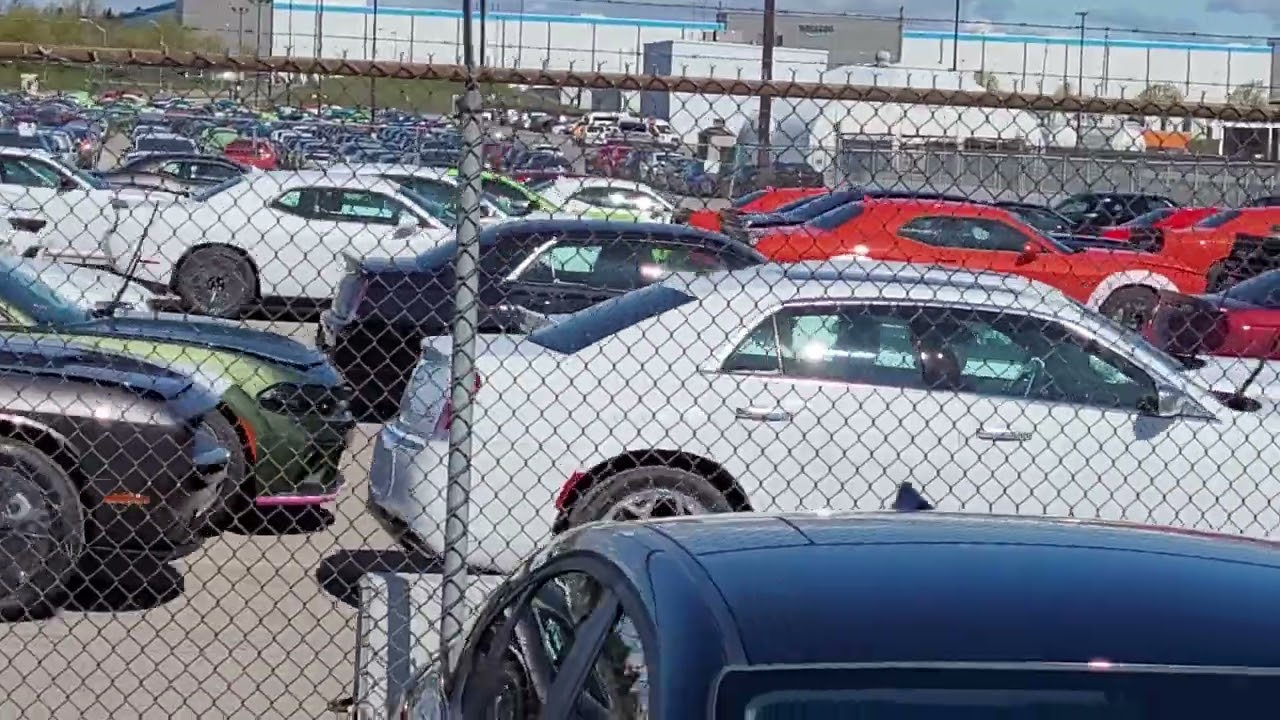 Some 2023 cars at the Assembly Plant in Brampton...lots of new SRT 300s