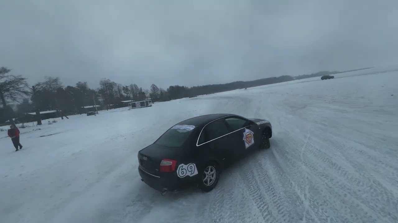 Driftowanie na Śniardwach, drony Pavo 20 pro i Avata 2 :)