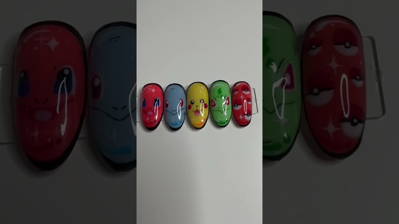 Pokémon nails set🖤 