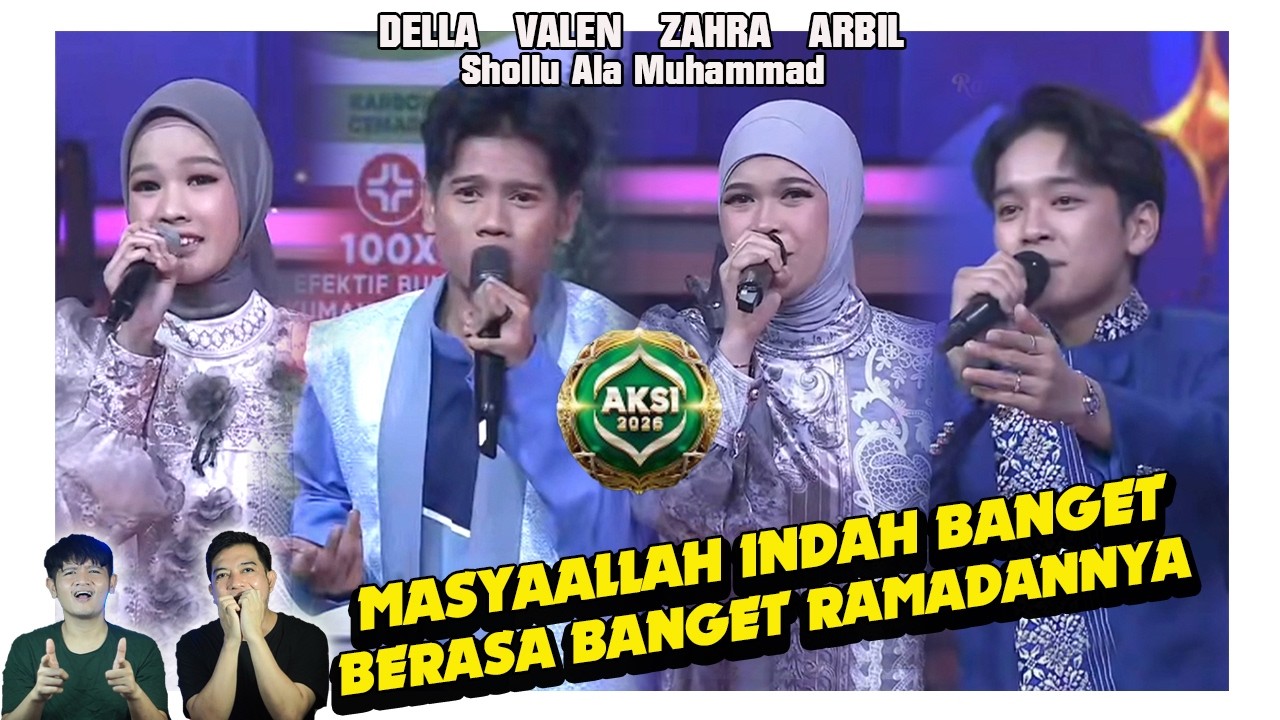 Sholu Al Muhammad. Masya Allah indahnya suara Valen, Arbil, Zahra, & Della