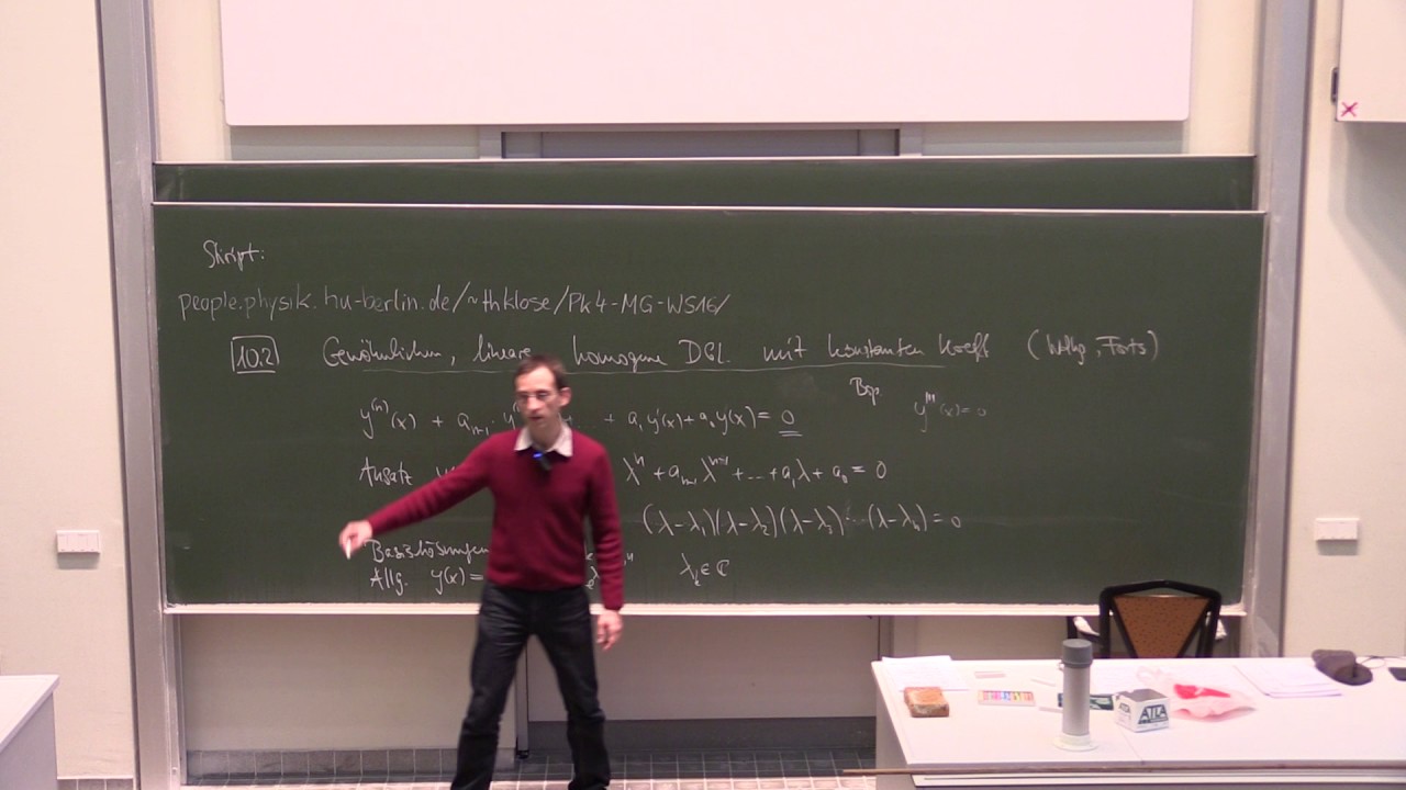 Pk4 MG WS16 VL15 Differentialgleichungen: mehrfache Nullstellen