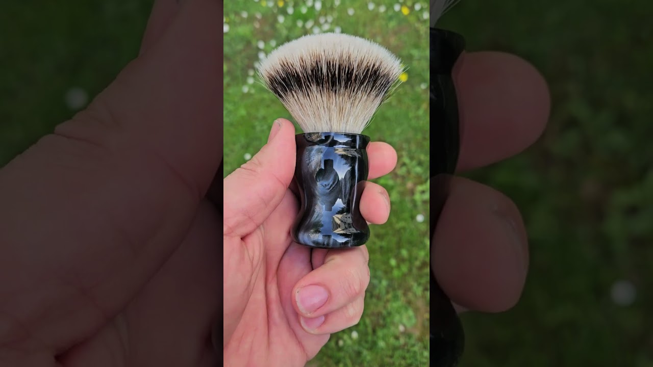 Carbon abstract tulip #shavingbrush