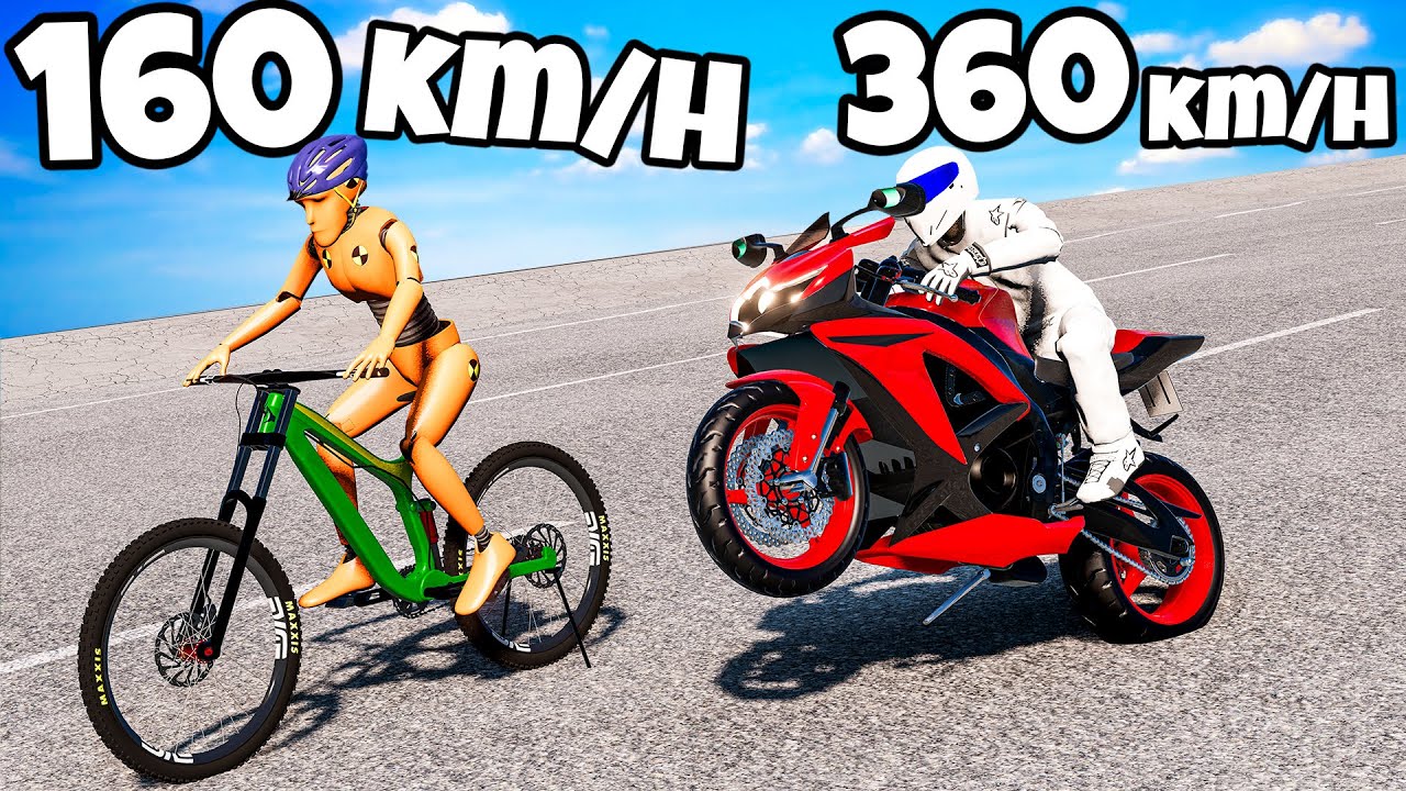 ❄️ CZY ROWER WYPRZEDZI MOTOCYKL Z G&Oacute;RKI!? | BeamNG Drive