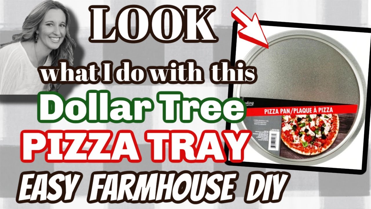 LOOK what I do with this Dollar Tree PIZZA TRAY | QUICK & EASY Farmhouse Wall Decor DIY
