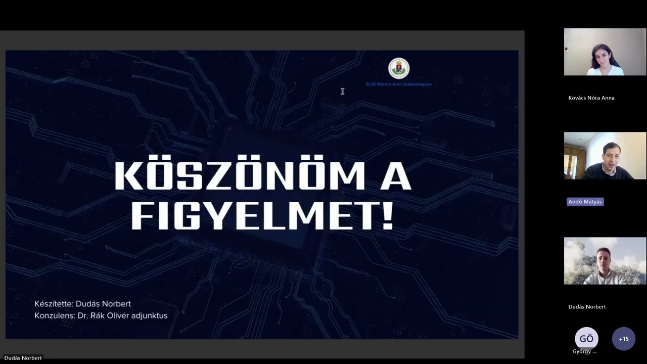 Márton Áron Szakkollégium & GTE Szombathelyi Szervezet Tudományos konferencia (2026 január)