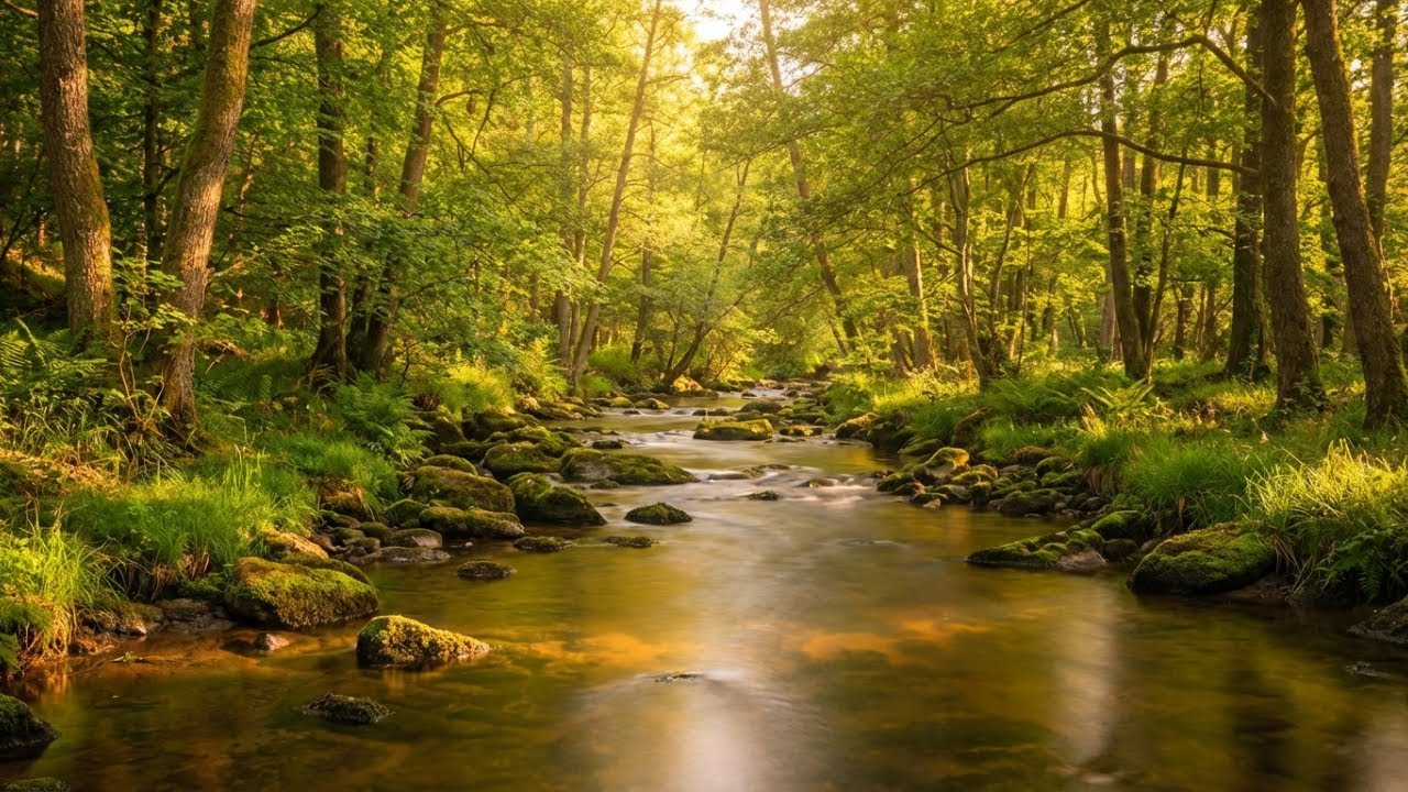 Soft Harmony Stress Relief Medicine in Calm River Sunrise for Inner Peace 🌅
