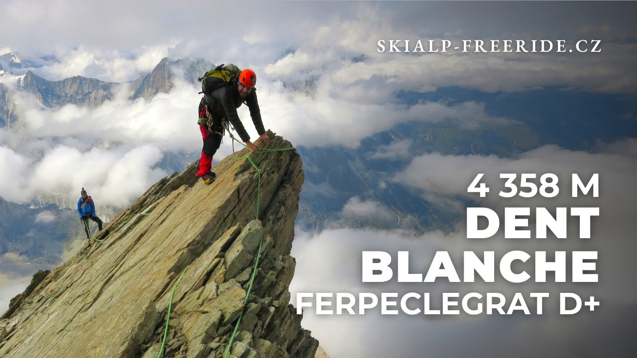 Adrenalinov&yacute; v&yacute;stup na DENT BLANCHE 4357m! Osaměl&yacute; přechod Ferpeclegrat a Wandfluegrat.