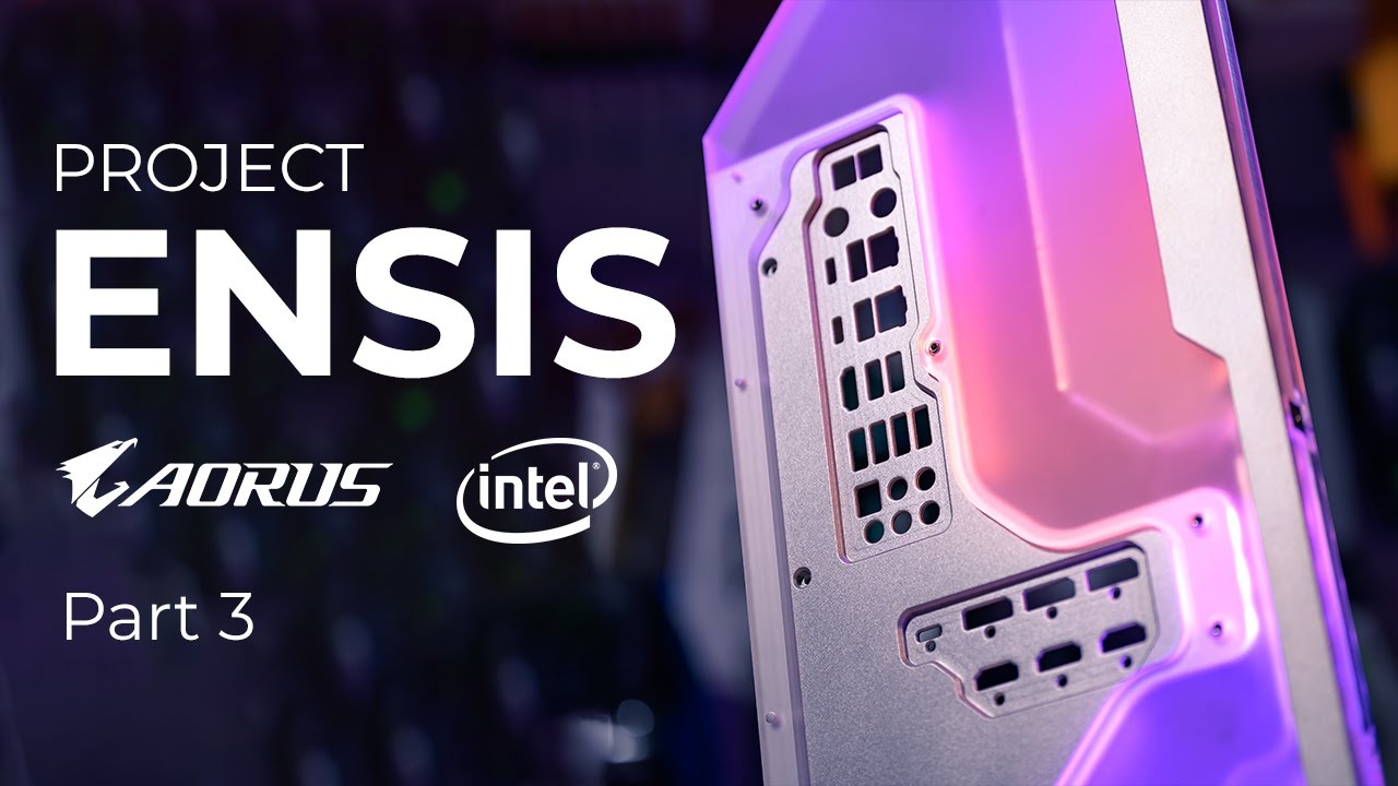 AORUS Ensis PART 3 - Machining the CUSTOM IO Panel I bit-tech Modding | #Ensis ft. Aorus & Intel