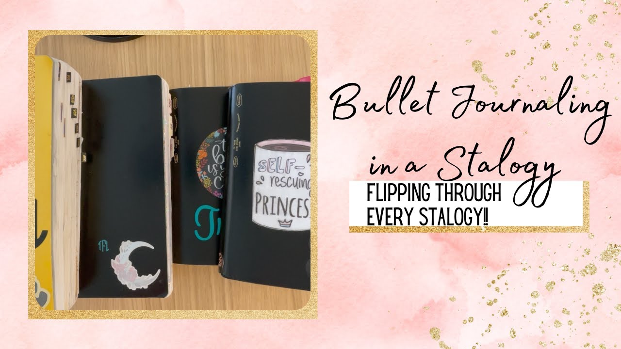 How I Bullet Journal in a Stalogy Notebook | Flipping through all my old Stalogy notebooks!!