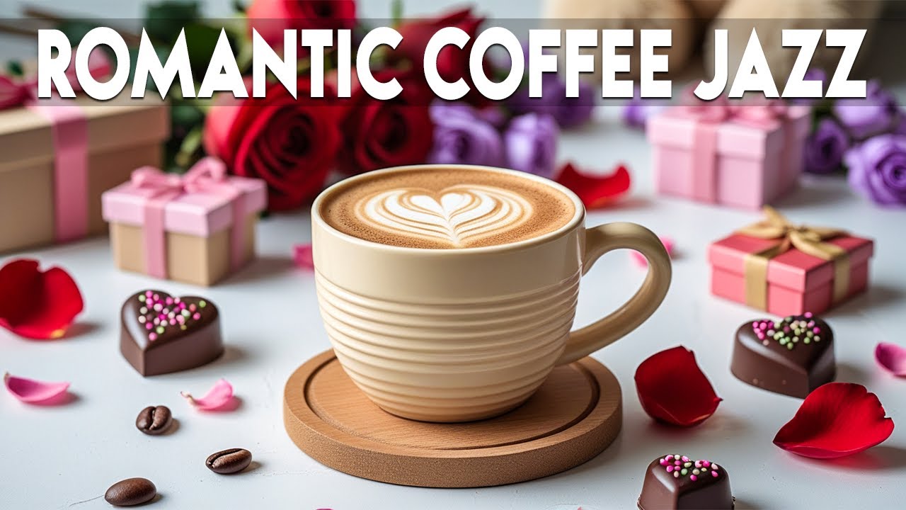Romantic Coffee Jazz ☕ Smooth Bossa Nova & Cozy Valentine Cafe Music for Relax & Happy Mood